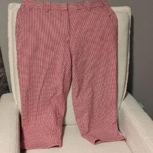 Villager Red Checkered Chinos